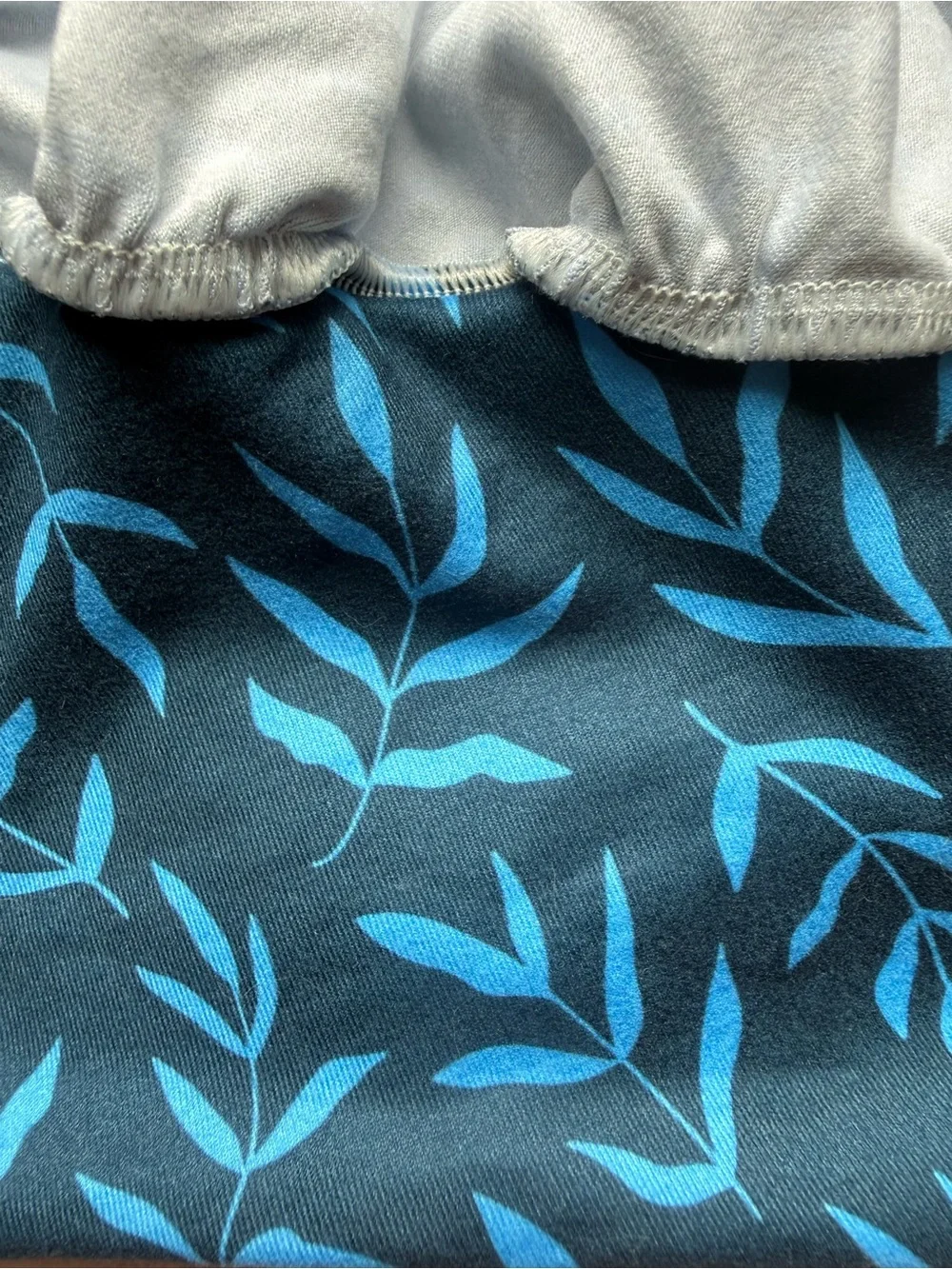 HelloHeadBand Scrub Hat - Twilight Leaves - Women’s Soft Scrub Cap Ponytail